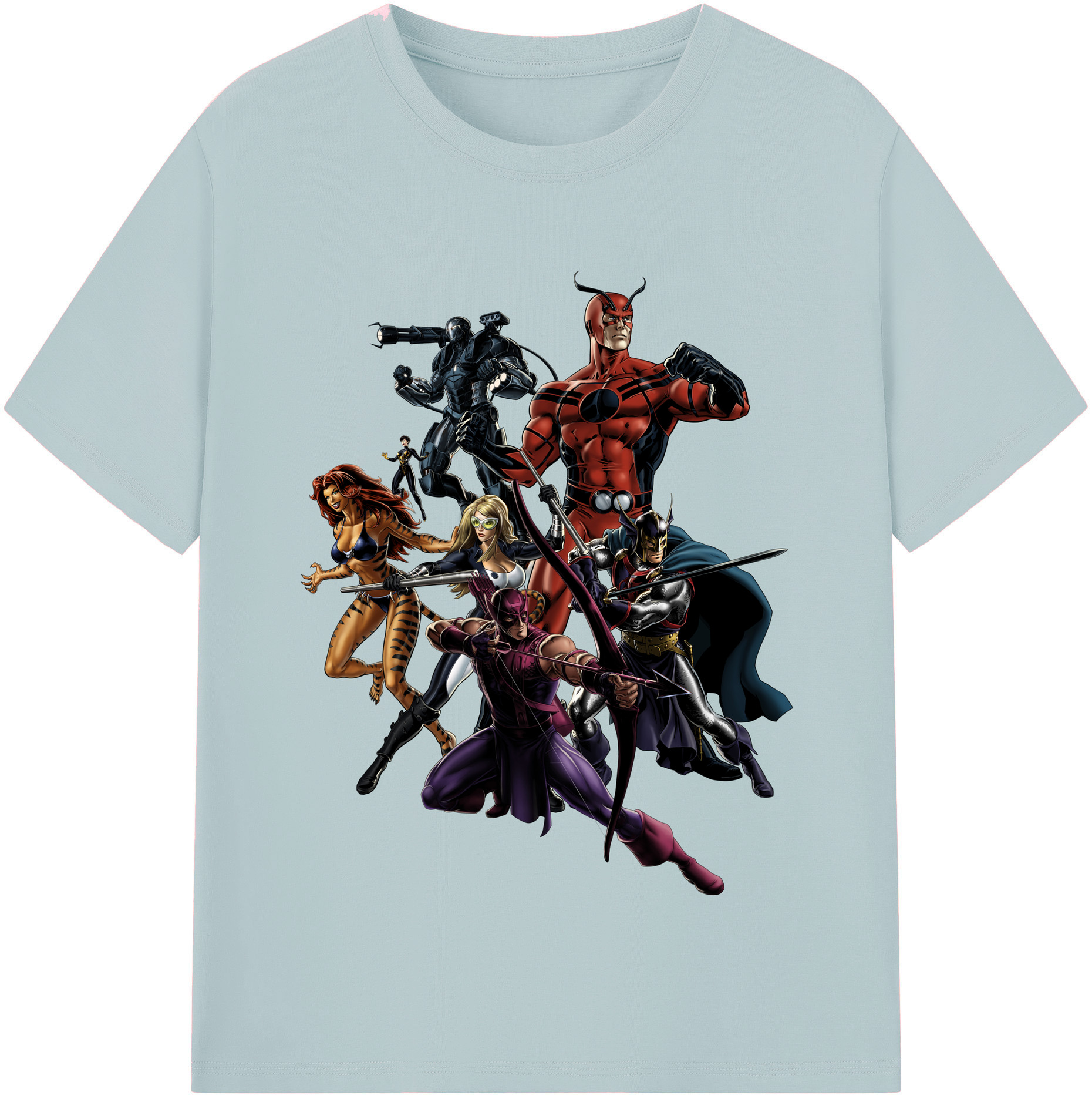 （画像用） アベンジャーズ The Avengers 綿100％半袖Tシャツ（フロントプリント）